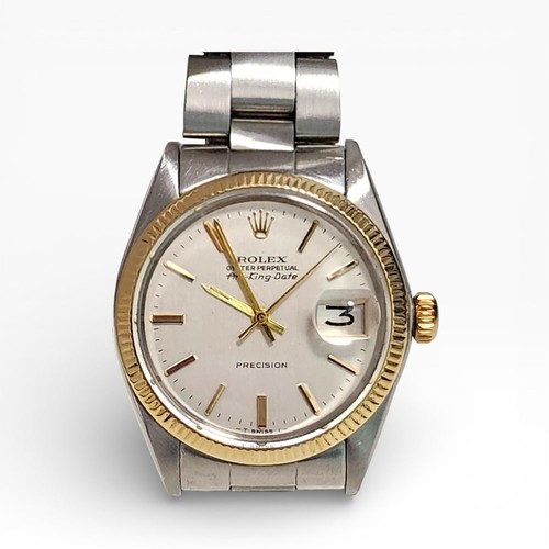 Rolex Air King Date Precision 34 mm Two Tone Head Only Watch 5701 Circa 1973