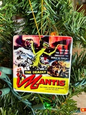 The Deadly Mantis Ceramic Christmas Movie Ornament New Handmade In USA Sci-Fi
