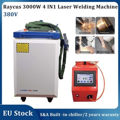 Raycus 3000W 4 IN 1 Welding Machine Cutting Machine Laser Rust Oil Removal 380V