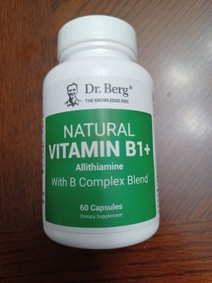 Dr. Berg Natural Vitamin B1+ Allithiamine With B Complex Blend - 60 Caps 07/26
