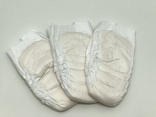 3pc Vintage All-White Bedwetting Underwear L/XL Goodnites Pull-up Diaper