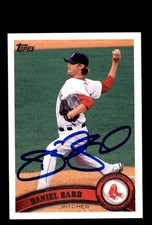 Signed Baseball Card Auto 2011 Topps #464 Daniel Bard Boston Red Sox