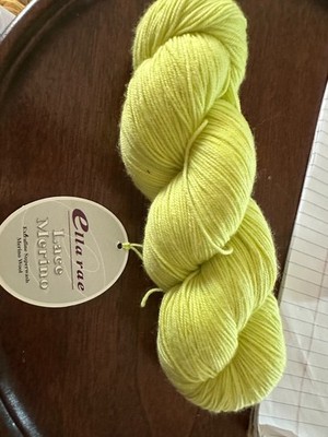 Lace Merino by Ella Rae color 45 Yellow