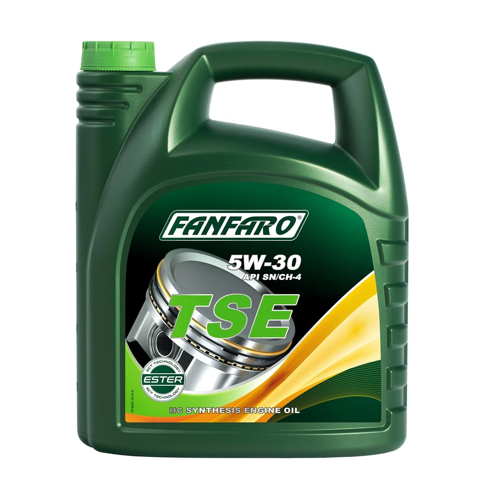 FANFARO TSE 5W-30 Huile Moteur Semi-Synthétique ACEA A3/B4 API SN/CH-4, 5 L - Photo 1/3