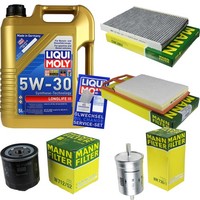 Inspektionspaket 5L Liqui Moly Longlife 5W-30 FüR VW Golf IV 1.4 16V 1.6 New