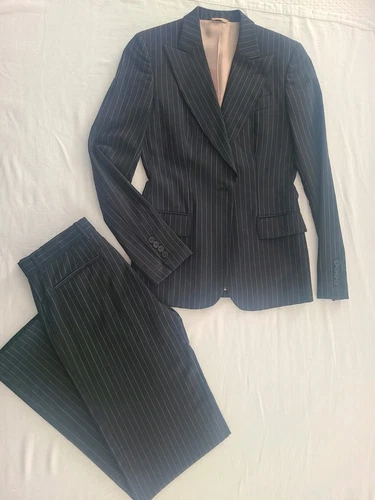 Tuta donna Gucci gessato classica vintage taglia 4 (38 40)