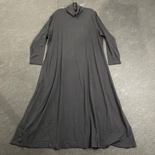 EILEEN FISHER Stretch Jersey Turtleneck Dress Women's Size 1X Black