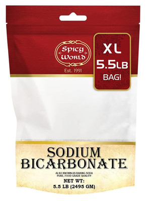 Spicy World Sodium Bicarbonate Powder - Aluminum Free, Food Grade Baking Soda Bu