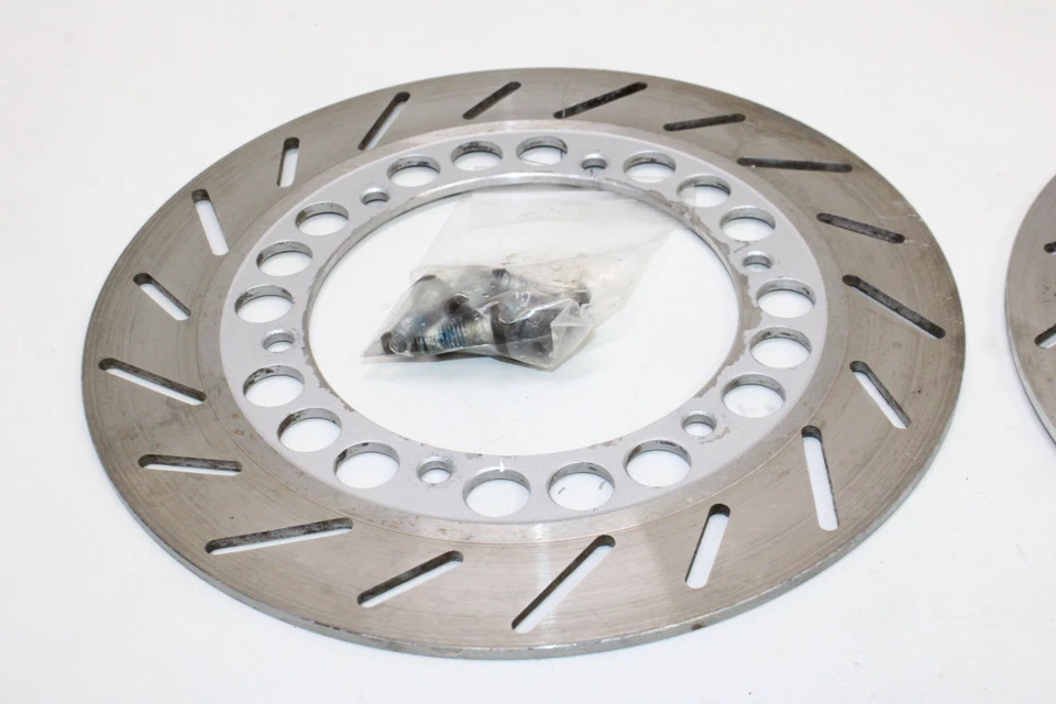 90-95 YAMAHA VIRAGO 750 XV750 OEM ROTORES FRENO DELANTERO IZQUIERDO DERECHO DISCOS Foto 2 de 4
