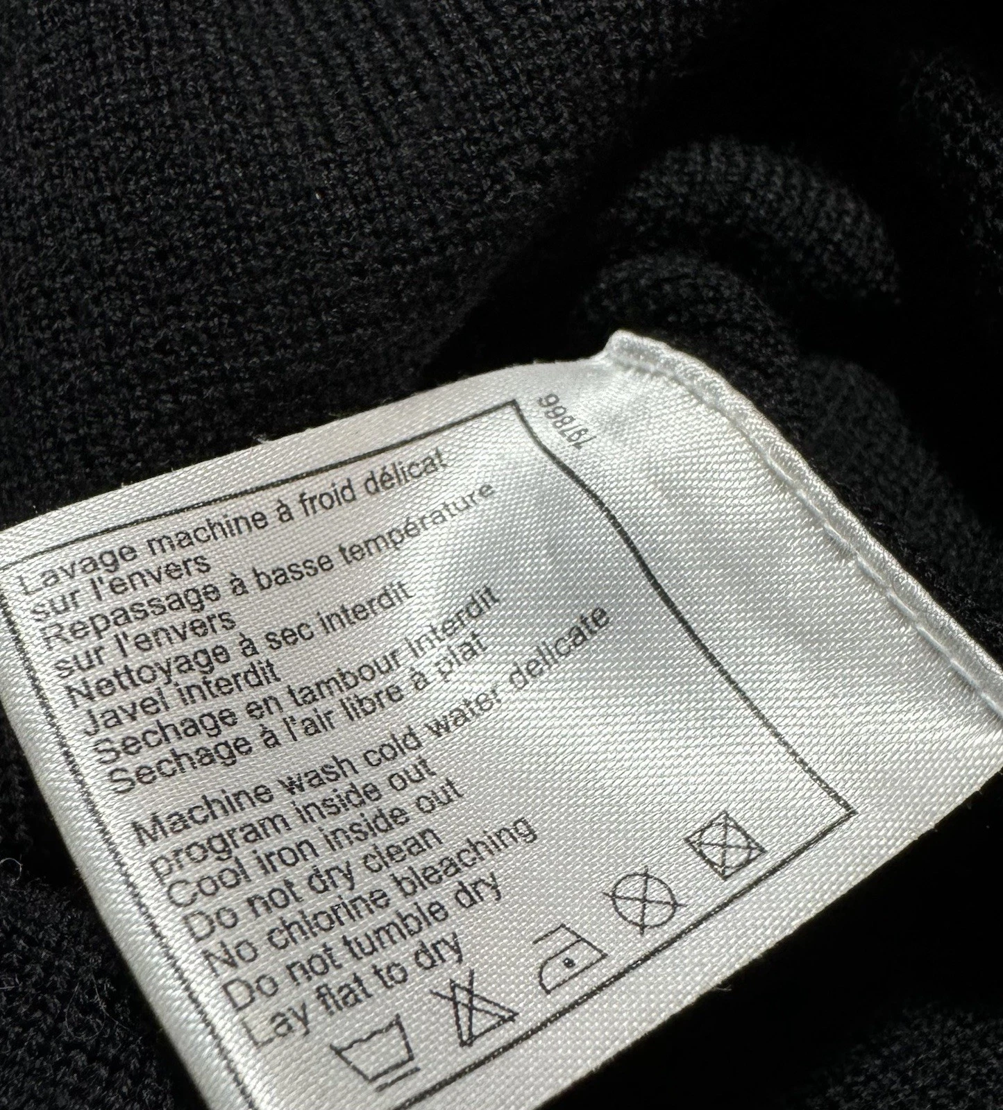 Maglione Chanel Laine lana cotone full zip maglia giacca divisa dipendente donna XS