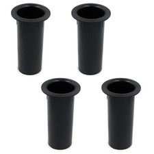 4 PCS Black ABS Speaker Box Port Tubes Subwoofer Bass Air Vent 4.72x2 Inch