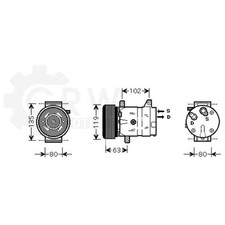 Kompressor Klimaanlage Klimakompressor für Renault Master II Kasten JD JL