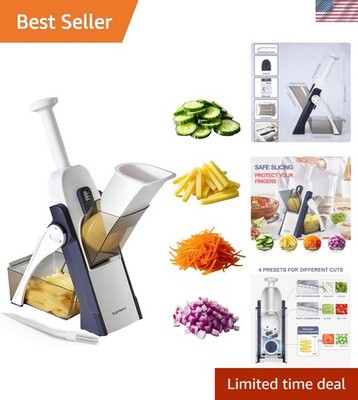 Safe Mandoline Slicer for Kitchen, Potato Slicer, All in 1 Vegetables Slicer ...