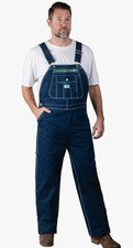 Liberty Bib Overalls Men 48x32 Blue Denim Relaxed Utility Workwear Deadstock NWT
