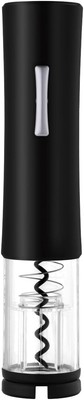 Black Electric Wine Opener, Automatic Battery Operated Corkscrew with Foil... 