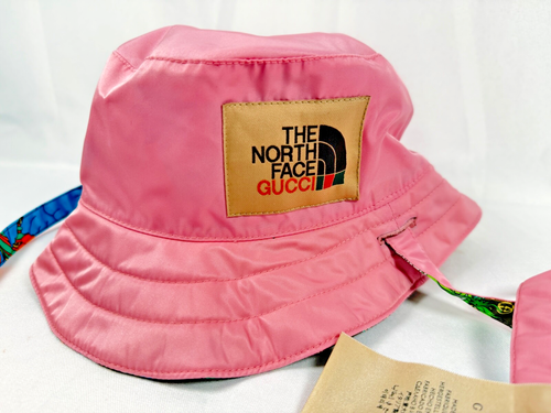 GUCCI The North Face Gucci Sombrero Cubo Reversible Tropical Italia Lujo Diseñador - Imagen 4 de 19