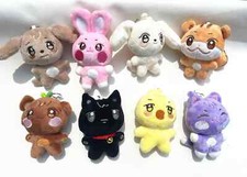 10CM ATEEZ Pop-up Store Doll Keychain ANITEEZ Cartoon Cute Plush Pendant Keyring