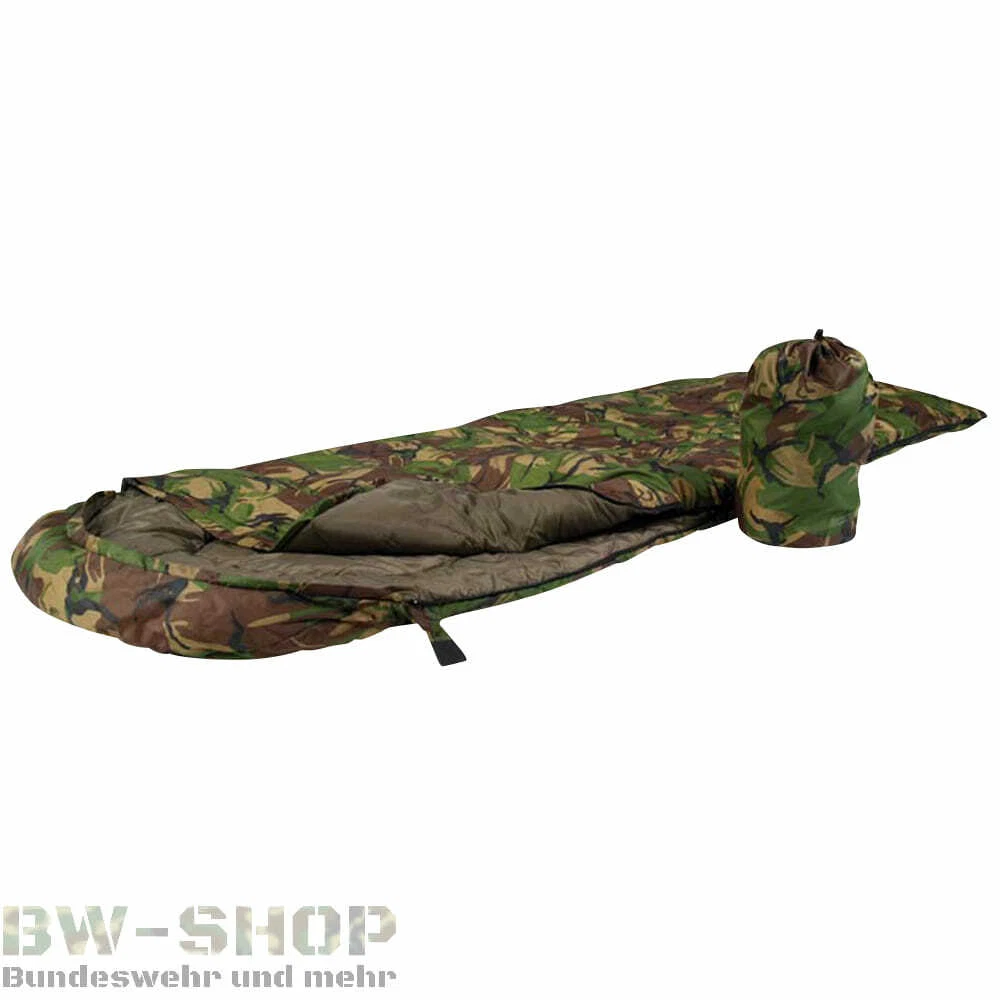 BW SLEEPING BAG 200GR DPM CAMOUFLAGE NEW ARMY QUILTED SLEEPING BAG CAMPING ARMY MUMMY