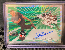 Shawn Maldonado  2024 Leaf Metal PBA Autograph Alley - Green #3/3  - Storm