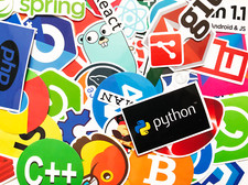 50 adesivi software programmazione codifica internet - spedizione veloce USA