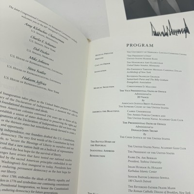 2025 Donald Trump 47 Inauguration Invitation & Program Packet