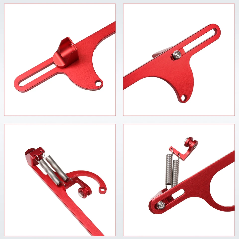 Carburador suporte carburador cabo acelerador vermelho 307 350 SBC compatível com 4160 4150 - Imagem 2 de 4