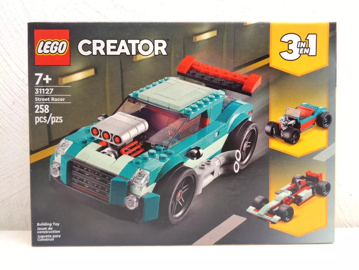 LEGO Creator 3-in-1: Carro de Corrida de Rua, Idades 7+, 258 Peças, Item  31127