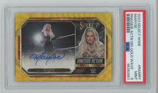 Maryse 2023 Select WWE Ringside Action Autograph Gold Wave 5/5 Prizm Auto PSA 9