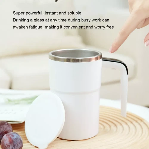 Automatic Magnetic Electric Self Stirring Mug Cup Mixing Coffee Milk Tea Beer - Picture 3 of 14