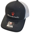 Maserati Patch on Richardson 112 Trucker Hat Snapback Black/White