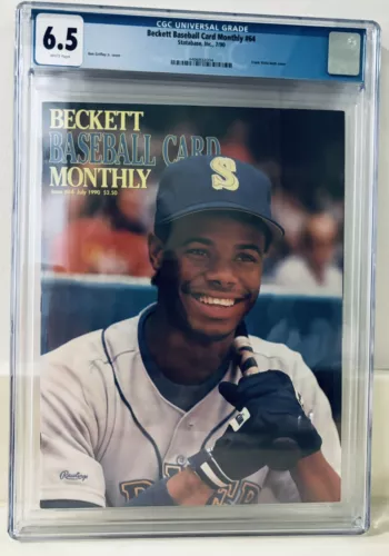 Beckett Baseball Card Monthly Issue #64 CGC 6.5 Ken Griffey Jr. Mariners Rookie