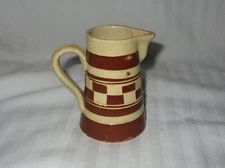 Small Antique Cecho-SLAV  Stoneware Creamer Pitcher With Handle