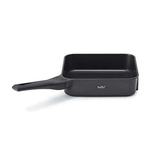 New Sutto Square Frying Pan  9.4 inches (24 cm)  Black  Deep Type  Doshisha!