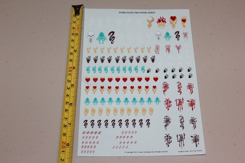 Warhammer and Warhammer 40k Decal Sheets - Multiple Factions / Armies - Picture 26 of 46