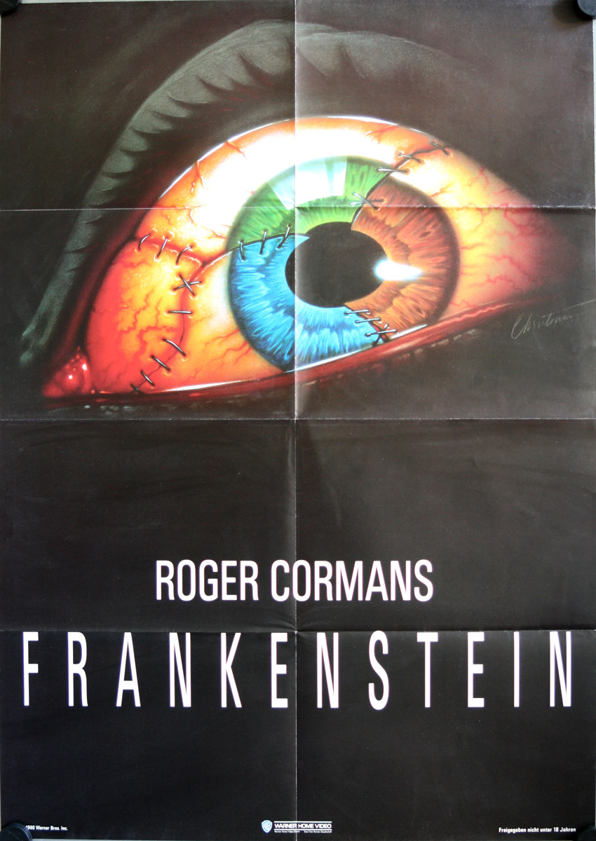 Frankenstein Unbound German video movie poster A1 Roger Cormans