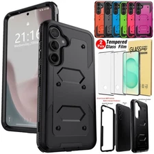 For Samsung Galaxy S25/Plus/Ultra Heavy Duty Hybrid Case Cover Screen Protector