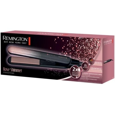 REMINGTON Rimington Ceramic Hair Straighteners Rose Shimmer Advanced NEW ☑️☑️ Fastpostage