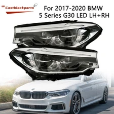 For 2017-2020 BMW 5 Series G30 G31 M5 540i 530 Adaptive LED Icon Headlight Pair