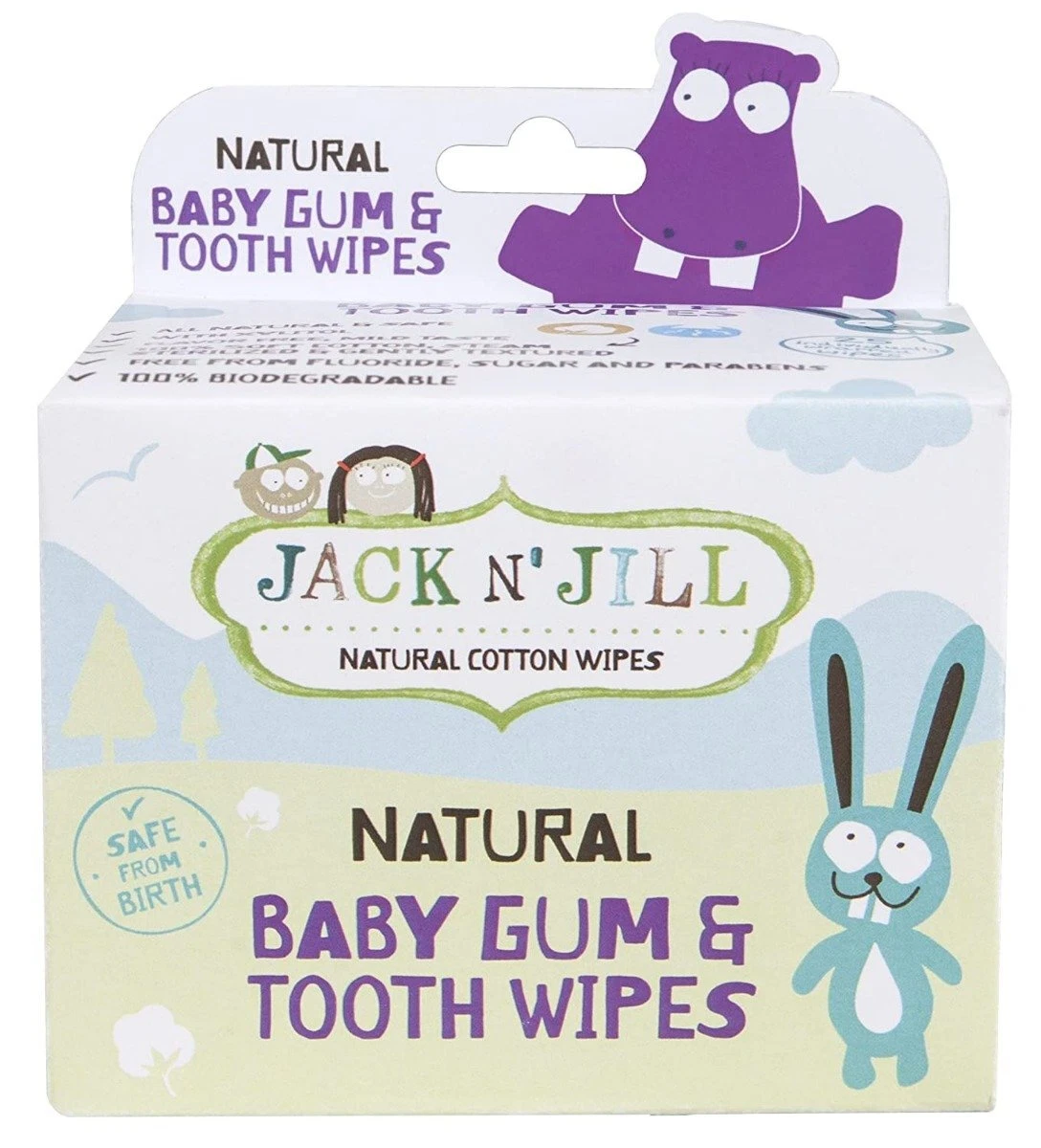 Jack N' Jill Kids Tooth and Gum Wipes 25 count (Pack of 8)