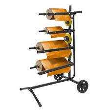 Mobile Masking Paper Machine Mask A Car For Paint Multiple Rolls Black