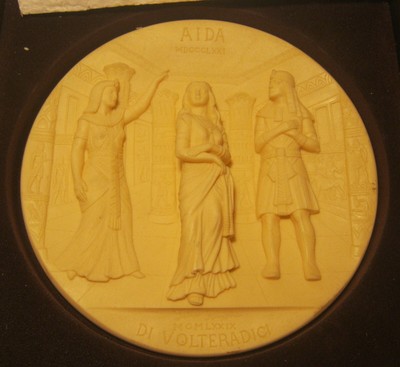 1979 AIDA Issue In LA SCALA GRAND OPERA COLLECTION Alabaster PLAQUE w COA