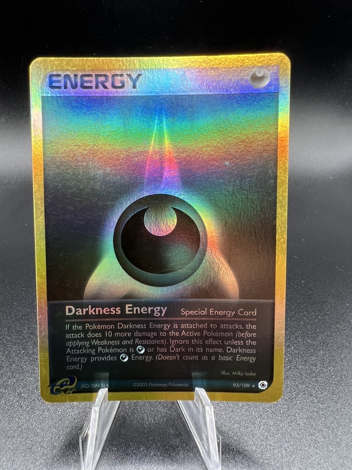Darkness Energy 93/109 REVERSE HOLO RARE Pokemon EX Ruby & Sapphire 2003 NM