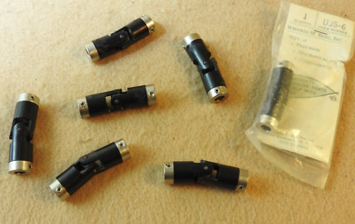 Lot of 5 - Universal Joint, WM Berg UJS-6,  1/2'' OD, 1/4'' Bore - New but cracks
