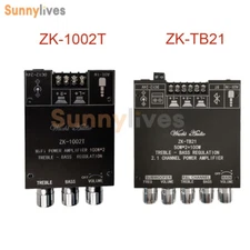 ZK-1002T  ZK-TB21 Bluetooth 5.0 Audio Power Amplifier Module 100W*2, 50W*2+100W