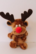 plush vintage russ berrie plush reindeer 15" christmas holiday deer