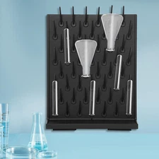 Lab Drying Rack Draining Rack Glassware Clean Dry 52 Pegs Detachable Black SALE