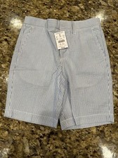 New With Tags - Crewcuts Striped Seersucker Shorts Size 7