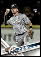 2017 Topps Update J.T. Riddle #US159 Baseball Card RC Miami Marlins