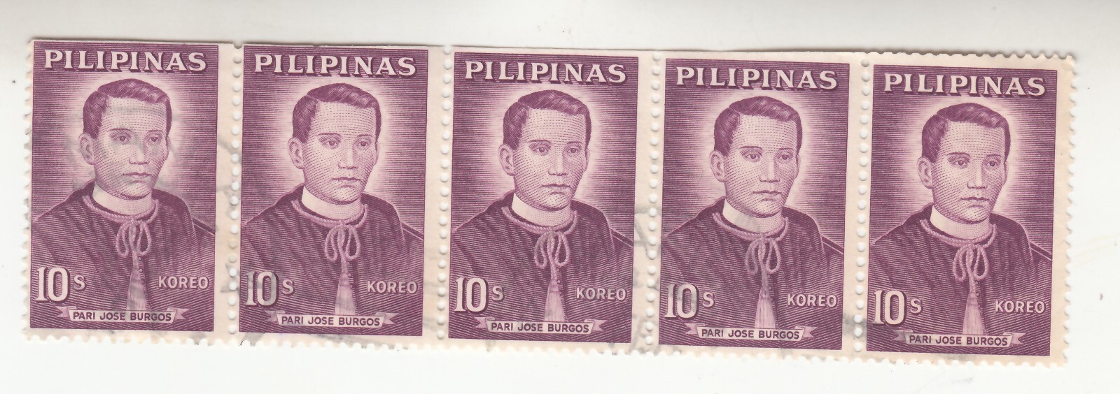Filipinas 1962.  Padre José Burgos. Famosos filipinos. Sc# 858. Usado. NG. 