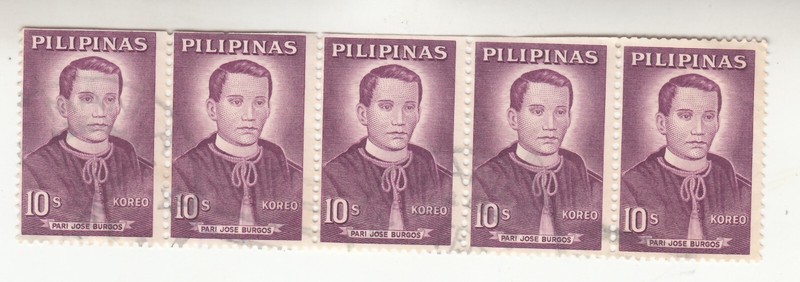 Philippines 1962.  Father José Burgos. Famous Philipinos. Sc# 858. Used. NG. 